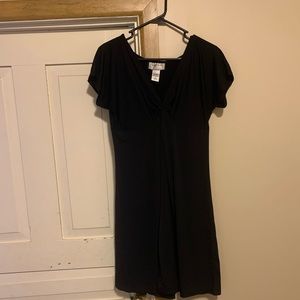 Short sleeved black dress
